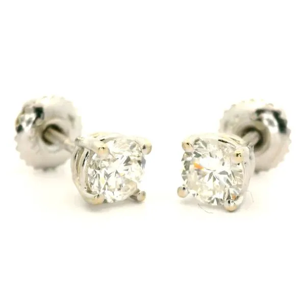 Platinum Diamond Stud Earrings Jaymark Jewelers Cold Spring, NY