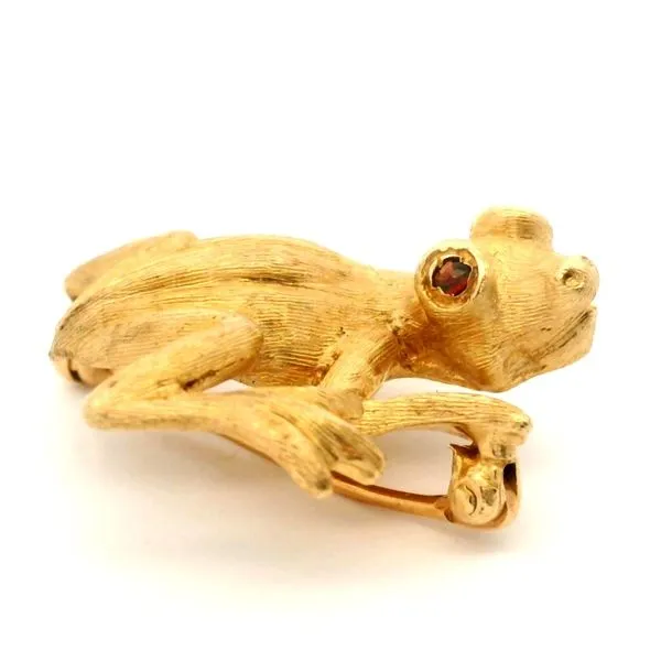 14K Yellow Gold Frog Pin Image 2 Jaymark Jewelers Cold Spring, NY