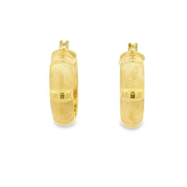 14K Yellow Gold Estate Hoop Earrings Jaymark Jewelers Cold Spring, NY