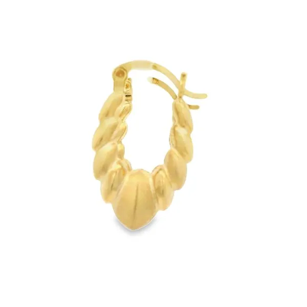 14K Yellow Gold Estate Hoop Earrings Image 3 Jaymark Jewelers Cold Spring, NY