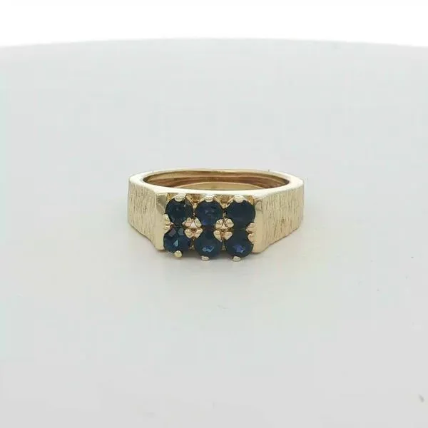 18K Yellow Gold Sapphire Ring Jaymark Jewelers Cold Spring, NY