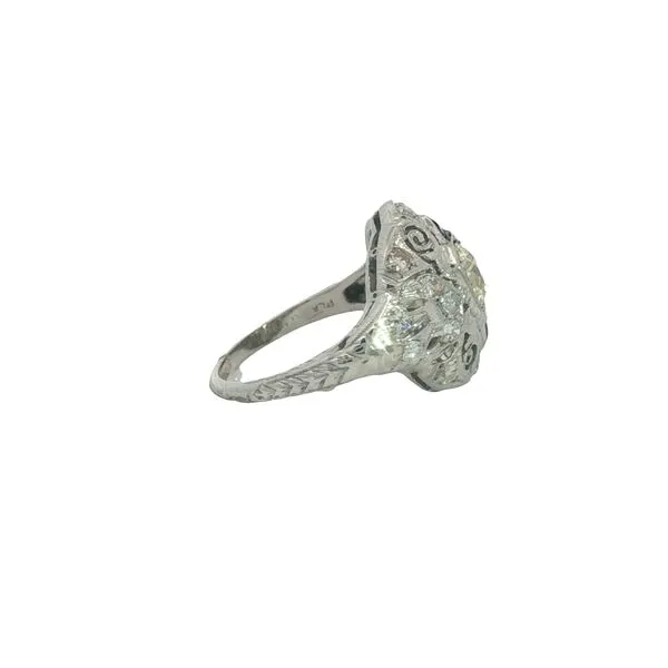 Platinum Diamond and Sapphire Ring Image 2 Jaymark Jewelers Cold Spring, NY