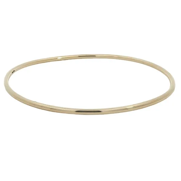 14K Yellow Gold Solid Bangle Image 3 Jaymark Jewelers Cold Spring, NY