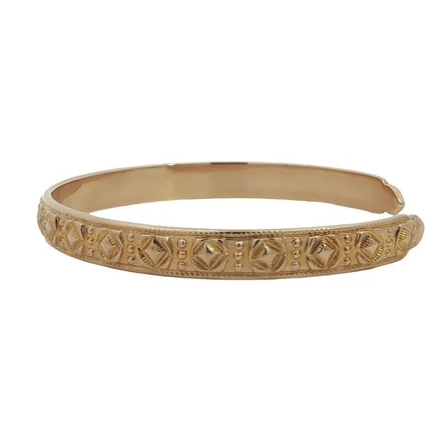 14K Yellow Gold Cuff Bangle Bracelet Image 3 Jaymark Jewelers Cold Spring, NY