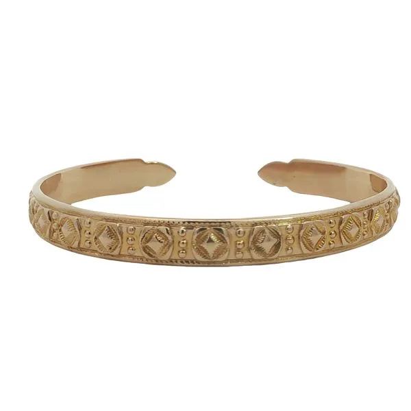 14K Yellow Gold Cuff Bangle Bracelet Image 4 Jaymark Jewelers Cold Spring, NY