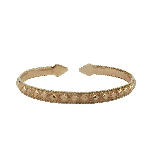 14K Yellow Gold Cuff Bangle Bracelet Image 3 Jaymark Jewelers Cold Spring, NY