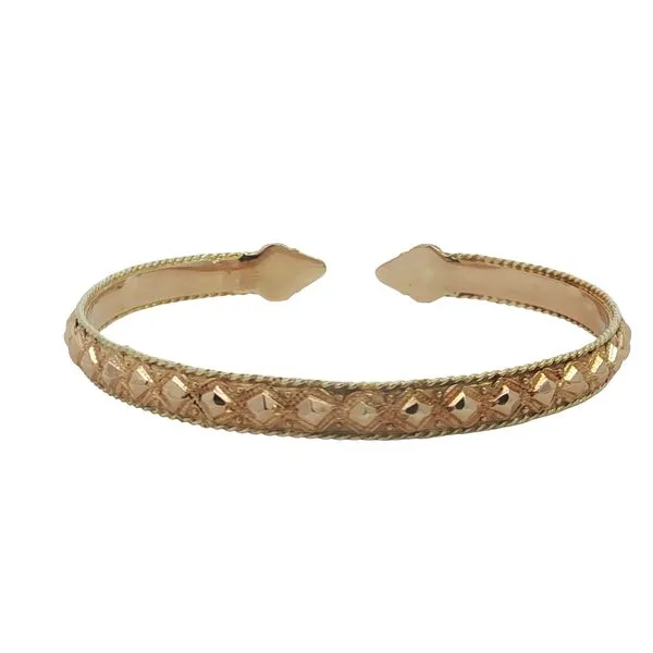 14K Yellow Gold Cuff Bangle Bracelet Image 3 Jaymark Jewelers Cold Spring, NY