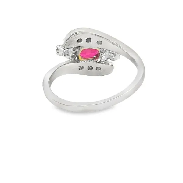 14K White Gold Ruby and Diamond Ring Image 4 Jaymark Jewelers Cold Spring, NY