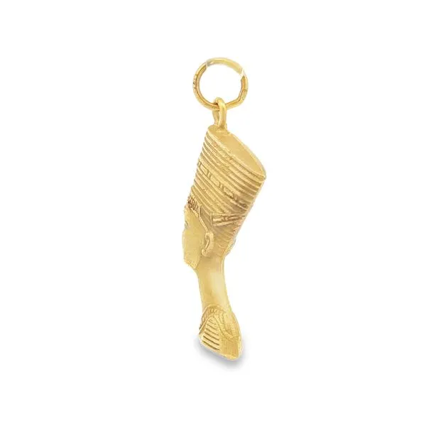 18K Yellow Gold Nefertiti Charm Image 4 Jaymark Jewelers Cold Spring, NY