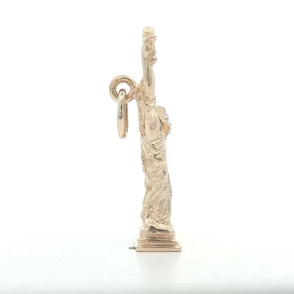 14K Yellow Gold Statue of Liberty Charm Image 3 Jaymark Jewelers Cold Spring, NY