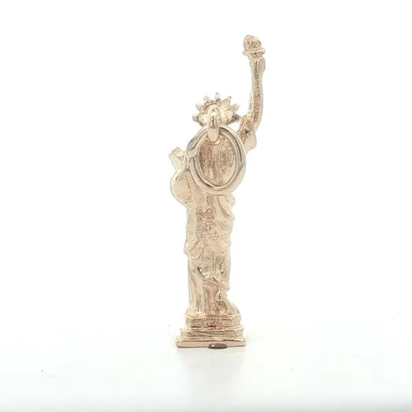 14K Yellow Gold Statue of Liberty Charm Image 4 Jaymark Jewelers Cold Spring, NY