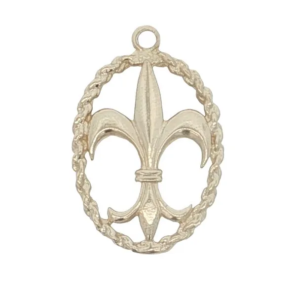 10K Yellow Gold Fleur de Lis Charm Jaymark Jewelers Cold Spring, NY