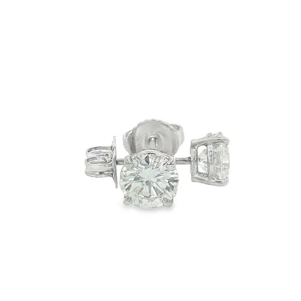 Platinum 2cttw Diamond Stud Earrings Image 2 Jaymark Jewelers Cold Spring, NY