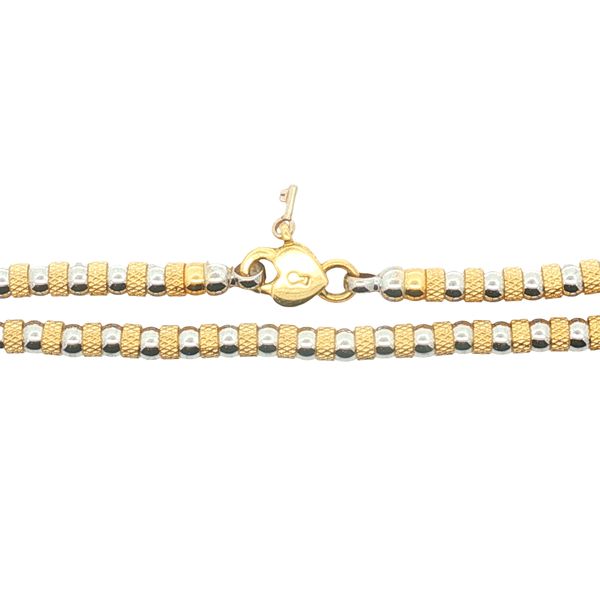 18K Two Tone Zancan Beaded Necklace Image 2 Jaymark Jewelers Cold Spring, NY