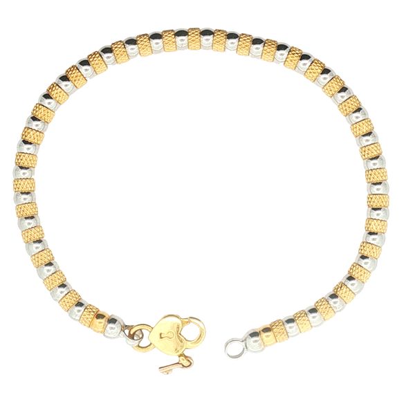 18K Two Tone Zancan Beaded Bracelet Jaymark Jewelers Cold Spring, NY