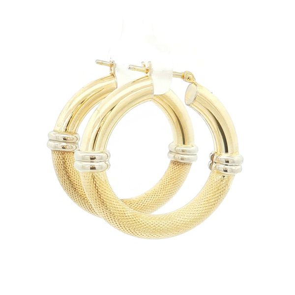 14K Yellow Gold Estate Hoop Earrings Jaymark Jewelers Cold Spring, NY