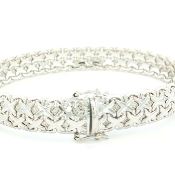 14K White Gold Estate Bracelet Image 2 Jaymark Jewelers Cold Spring, NY