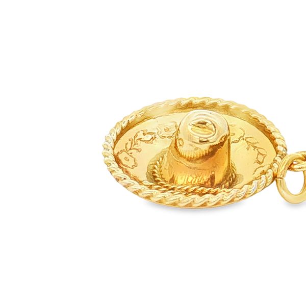 14K Yellow Gold Sombrero Charm Image 3 Jaymark Jewelers Cold Spring, NY