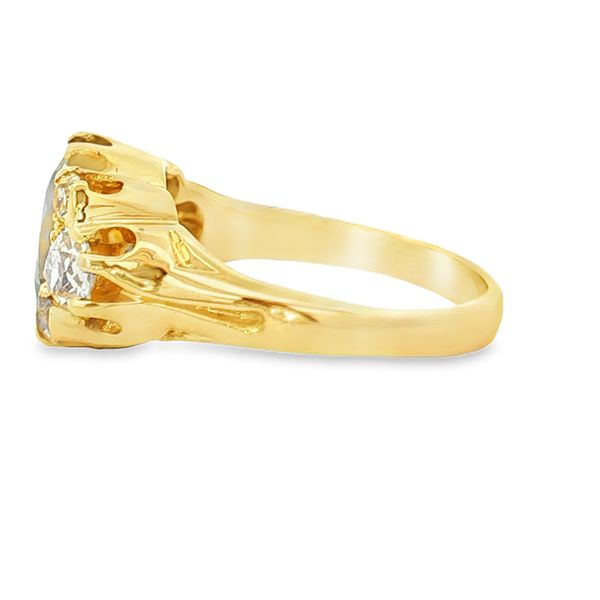 18K Yellow Gold Sapphire and Diamond Ring Image 3 Jaymark Jewelers Cold Spring, NY