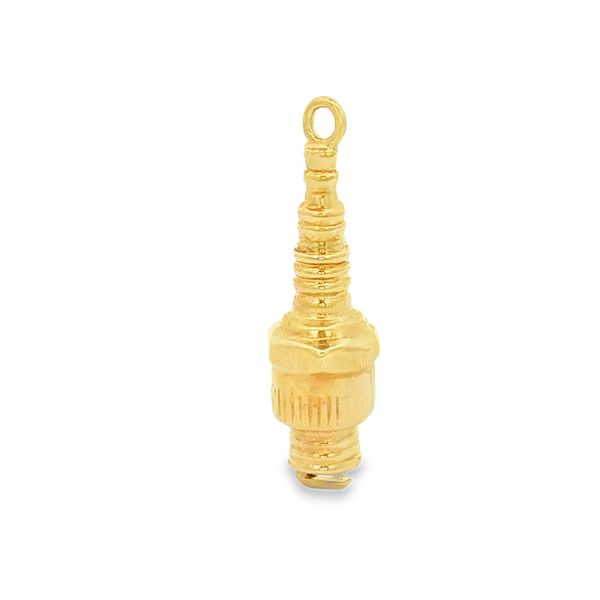 14K Yellow Gold Spark Plug Charm Image 3 Jaymark Jewelers Cold Spring, NY