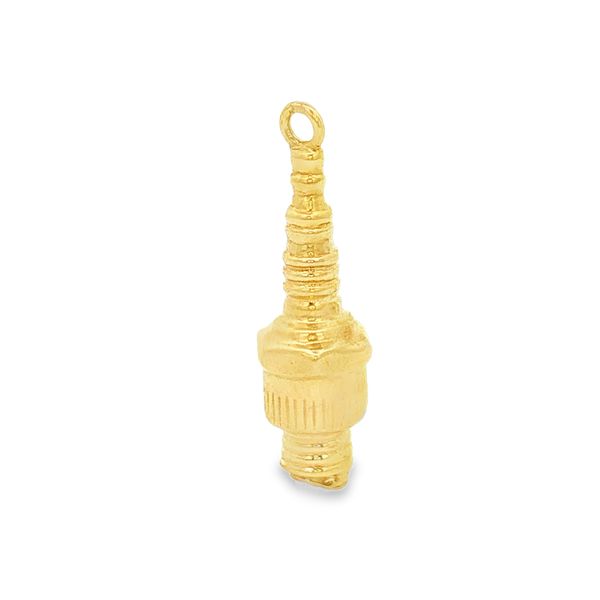 14K Yellow Gold Spark Plug Charm Jaymark Jewelers Cold Spring, NY