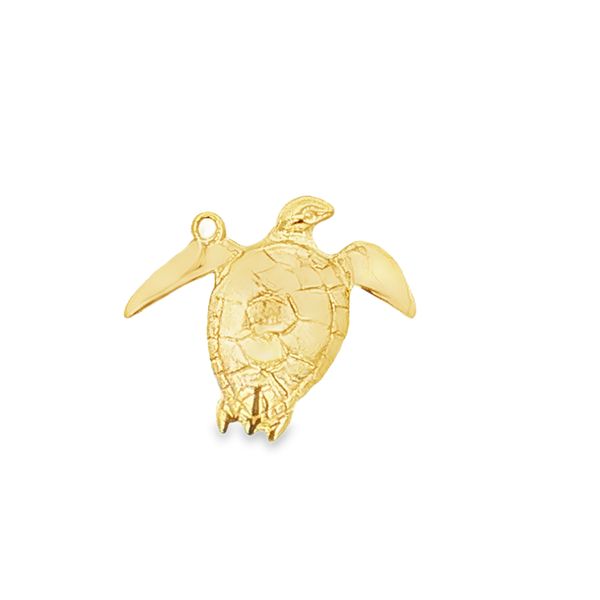 14K Yellow Gold Sea Turtle Charm Jaymark Jewelers Cold Spring, NY