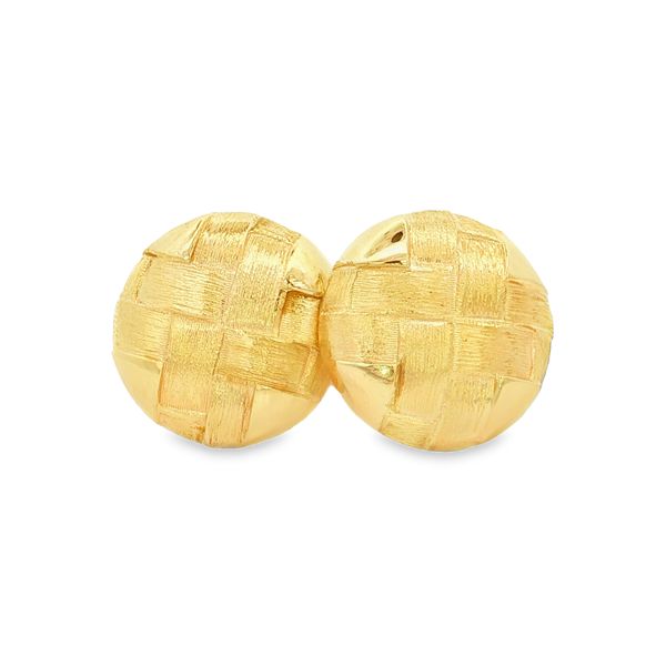 14K Yellow Gold Cuff Links Image 2 Jaymark Jewelers Cold Spring, NY
