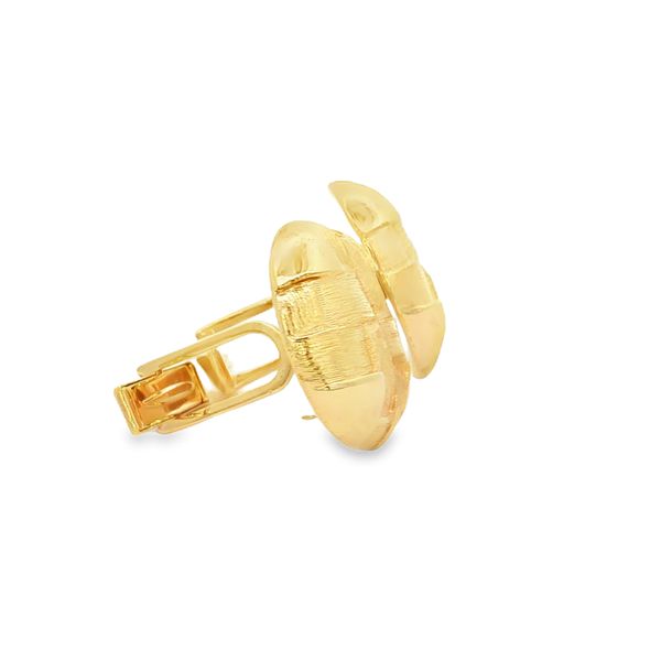 14K Yellow Gold Cuff Links Image 5 Jaymark Jewelers Cold Spring, NY