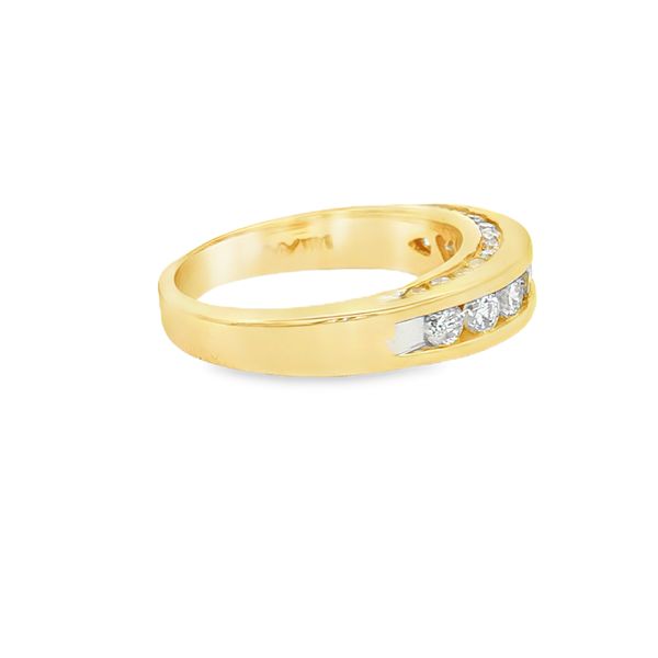 14K Yellow Gold Diamond Channel Band Image 5 Jaymark Jewelers Cold Spring, NY