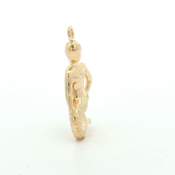 14K Yellow Gold Mermaid Charm Image 4 Jaymark Jewelers Cold Spring, NY