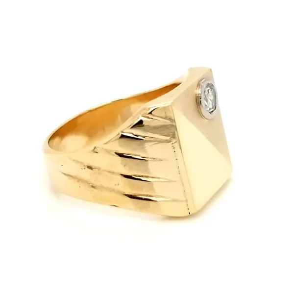 14K Yellow Gold Men's Diamond Ring Image 2 Jaymark Jewelers Cold Spring, NY
