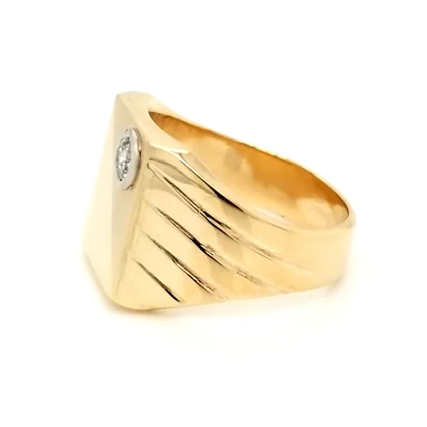 14K Yellow Gold Men's Diamond Ring Image 3 Jaymark Jewelers Cold Spring, NY