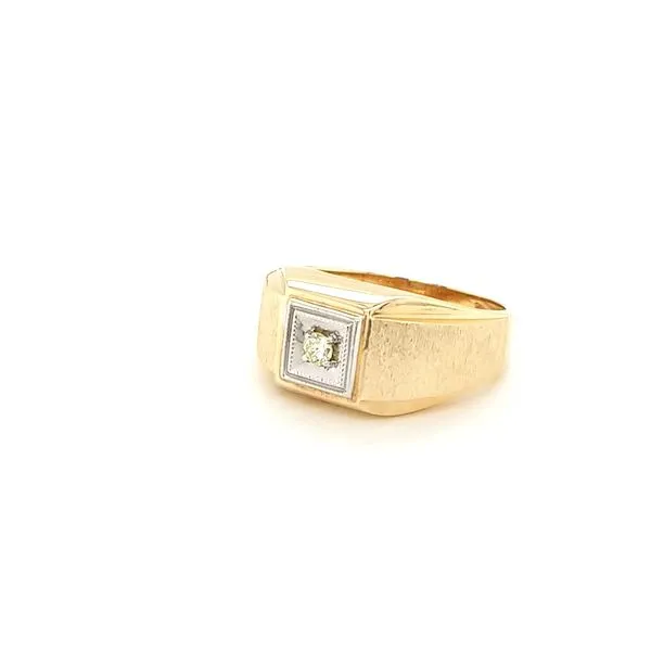 14K Two Tone Gold Men's Diamond Ring Image 2 Jaymark Jewelers Cold Spring, NY