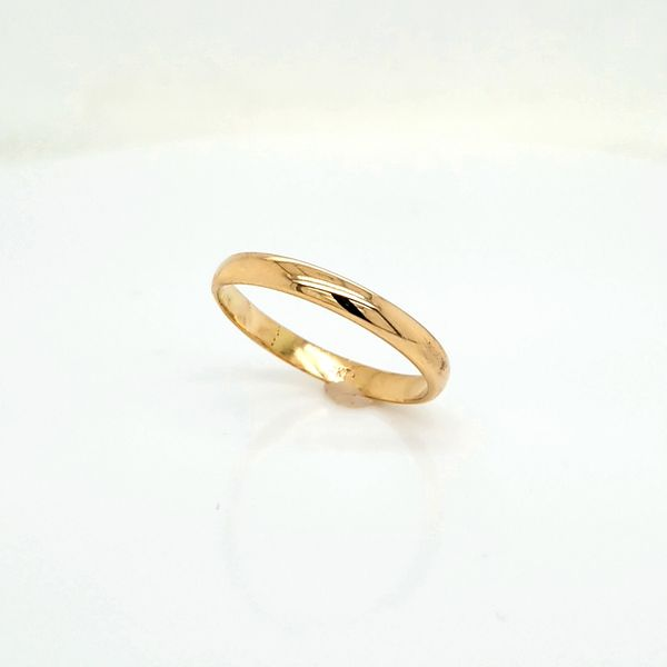 14k yellow gold 3mm polished wedding band Image 2 Jaymark Jewelers Cold Spring, NY