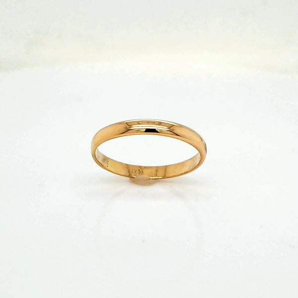 14k yellow gold 3mm polished wedding band Jaymark Jewelers Cold Spring, NY