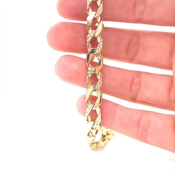 14K Yellow Gold Modified Curb Link Bracelet Image 2 Jaymark Jewelers Cold Spring, NY