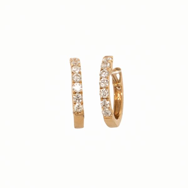 .25cttw Diamond Mini Huggie Hoop Earrings Jayson Jewelers Cape Girardeau, MO