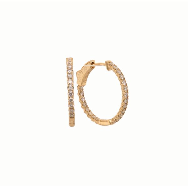 .92cttw Diamond Inside Out Hoops Earrings Jayson Jewelers Cape Girardeau, MO