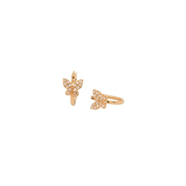 .22cttw Diamond Butterfly Hoop Earrings Jayson Jewelers Cape Girardeau, MO