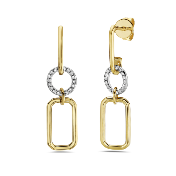 .10cttw Diamond Dangle Paper Clip Earrings Jayson Jewelers Cape Girardeau, MO