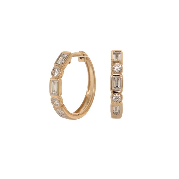 "Huggie" Hoop Diamond Earrings Jayson Jewelers Cape Girardeau, MO