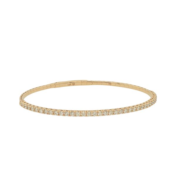 Gold Flexi Bangle Diamond Bracelet Jayson Jewelers Cape Girardeau, MO