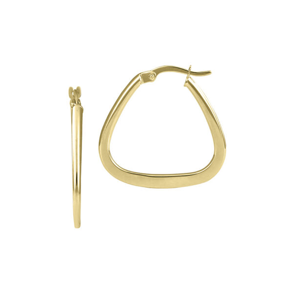 Gold Triangle Hoop Earrings Jayson Jewelers Cape Girardeau, MO