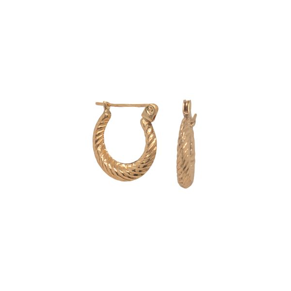 Gold Twisted Mini Hoop Earrings Jayson Jewelers Cape Girardeau, MO