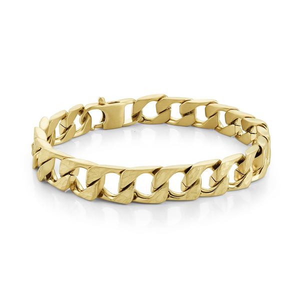 Men's Diamond Cut Flat Curb Bracelet Jayson Jewelers Cape Girardeau, MO