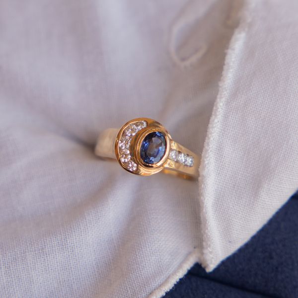 Estate Custom Made Tanzanite Ring Image 2 Jayson Jewelers Cape Girardeau, MO