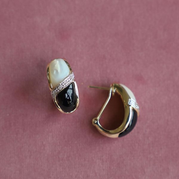 Estate Pearl and Onyx Earrings Jayson Jewelers Cape Girardeau, MO