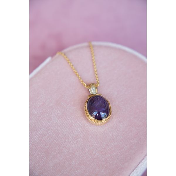 Estate Custom Made Cabochon Cut Ruby pendant Image 2 Jayson Jewelers Cape Girardeau, MO