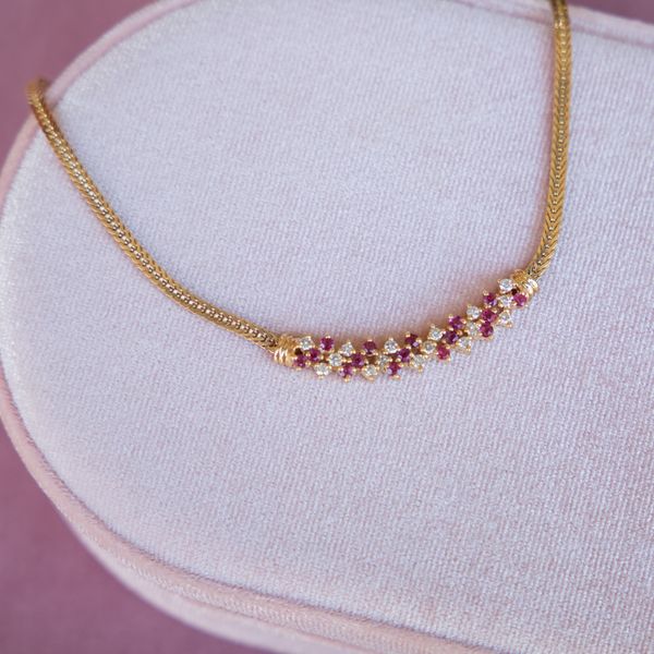Estate Ruby and Diamond Necklace Jayson Jewelers Cape Girardeau, MO