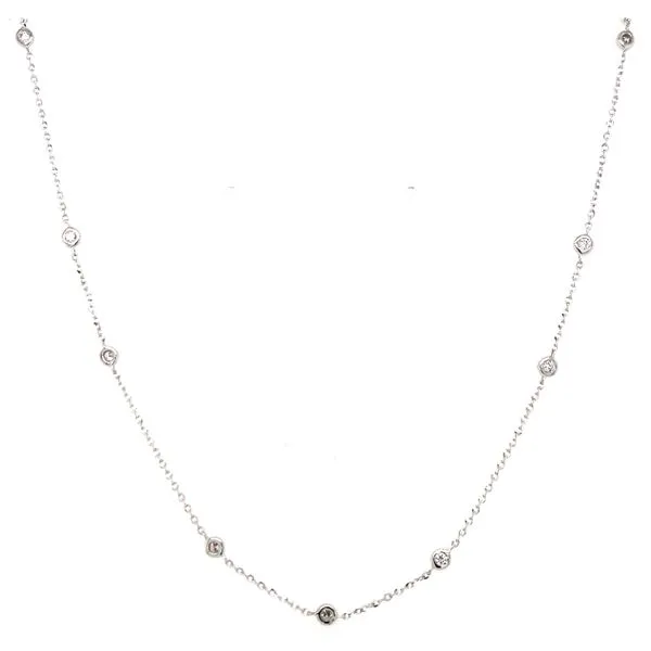 Diamond Necklace in 14K White Gold (.18 ctw) J D Smith Jewelers The Dalles, OR